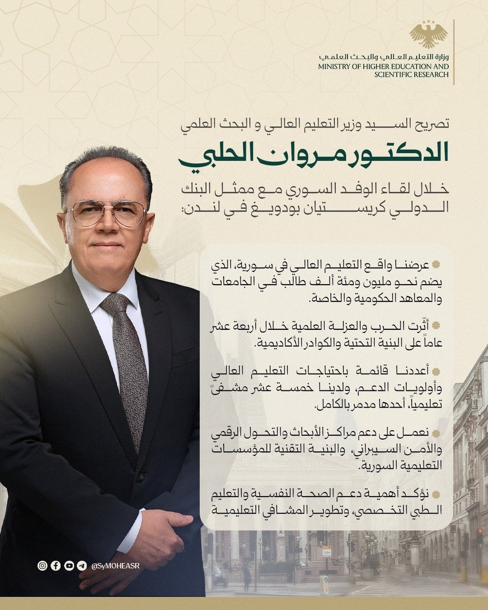 Prof Marwan Alhalabi - الدكتور مروان الحلبي tweet media