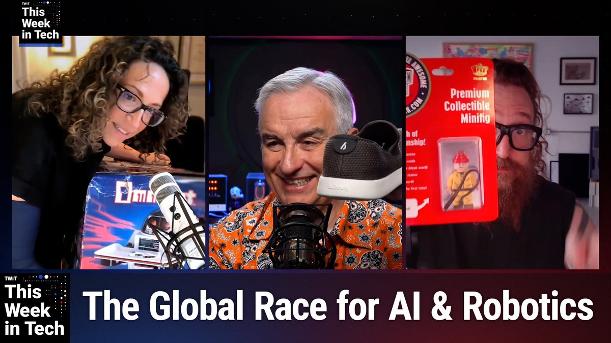 lisadlaporte's tweet photo. China is pulling ahead in AI video generation, NVIDIA's CEO is joining Trump on a trip to Beijing, and American tech dominance may be more fragile than anyone wants to admit on This Week in Tech with Leo Laporte, @amywebb, &amp; @harper! https://t.co/pdCyTxXIl0