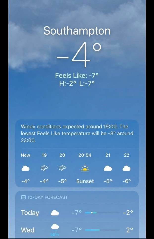 mariamaclaren's tweet photo. Not a good outlook for #southhampton #UTB https://t.co/EzIMnzblTf
