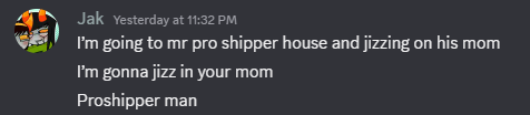 garftopia's tweet photo. Server owner cannot stop talking about jizz https://t.co/VLXXY48IDe