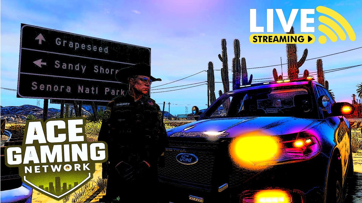 RyWilsonGaming's tweet photo. Hey guys..It's time for a patrol on the AGN server!! Chris and I will be watching the streets of Sandy Shore and cleanin up crime. Should be blast..see ya there! https://t.co/nUk2kvutCV @FiveM @RockstarGames @acepilot2k7_ https://t.co/G85yFtwjmB