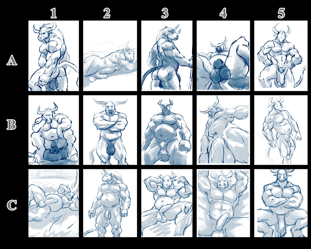 NP4tch's tweet photo. another YCH batch if anyone is interested, doesnt have to be tauren or even male if you prefer otherwise

#tauren #nsfw #worldofwarcraft #nude #furry #furryartist #nsfwart #art #Commission #commissionsopen https://t.co/XC1pgL1WS4