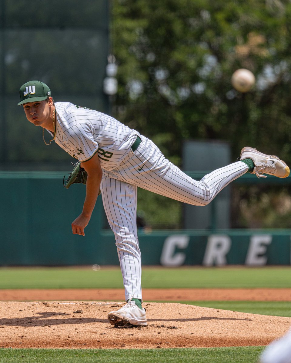 JUBaseball's tweet photo. Halfway through 🕴️
#JUPhinsUp | #TheDestination https://t.co/BqvlgNMkUS