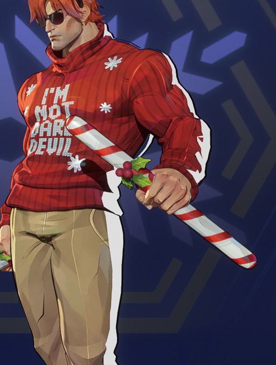 Deku215's tweet photo. @MarvelRivals I love the skin, but my only complaint is the recolor of the default Billy clubs. If they recolored the not DD clubs it would’ve been even closer to the comic club https://t.co/7sZshAwrcP