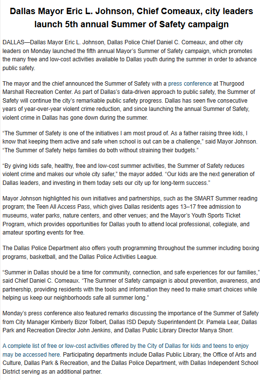 Office of Mayor Eric L. Johnson tweet media