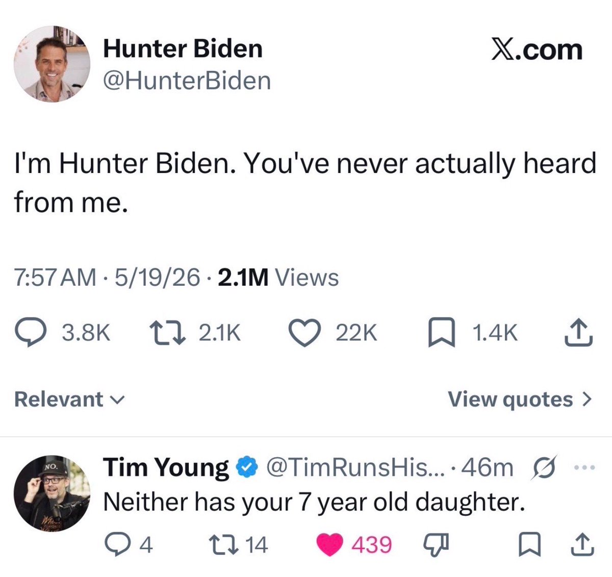 Tim Young tweet media