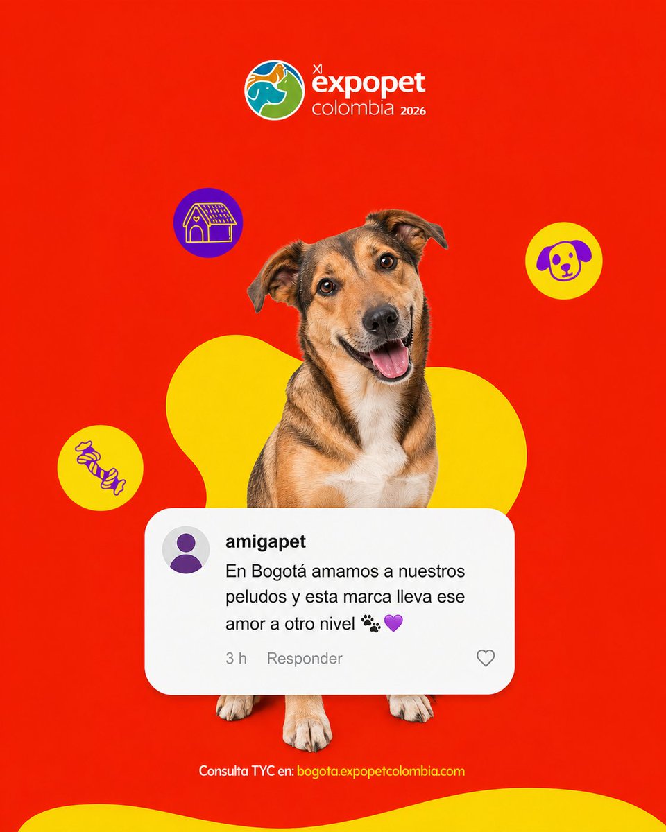 ExpopetCol's tweet photo. Lo dicen ellos, no nosotros 🐾 

Quienes ya vivieron Expopet saben que aquí se encuentran marcas increíbles, experiencias únicas y todo para consentir a los peludos.  

Más información en https://t.co/zE7akTC0eJ  #ExpopetColombia #Corferias https://t.co/eIOltuFwKF