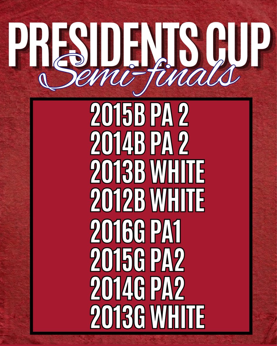 arlingtonsoccer's tweet photo. Congratulations to the 8 Arlington Soccer teams that have qualified for the Virginia Presidents Cup Semi-finals! 👏🔴🔵

Best of luck to all of our teams as they continue their postseason run. We’re proud to see Arlington represented across so many age groups! https://t.co/gjz7S4q3U9