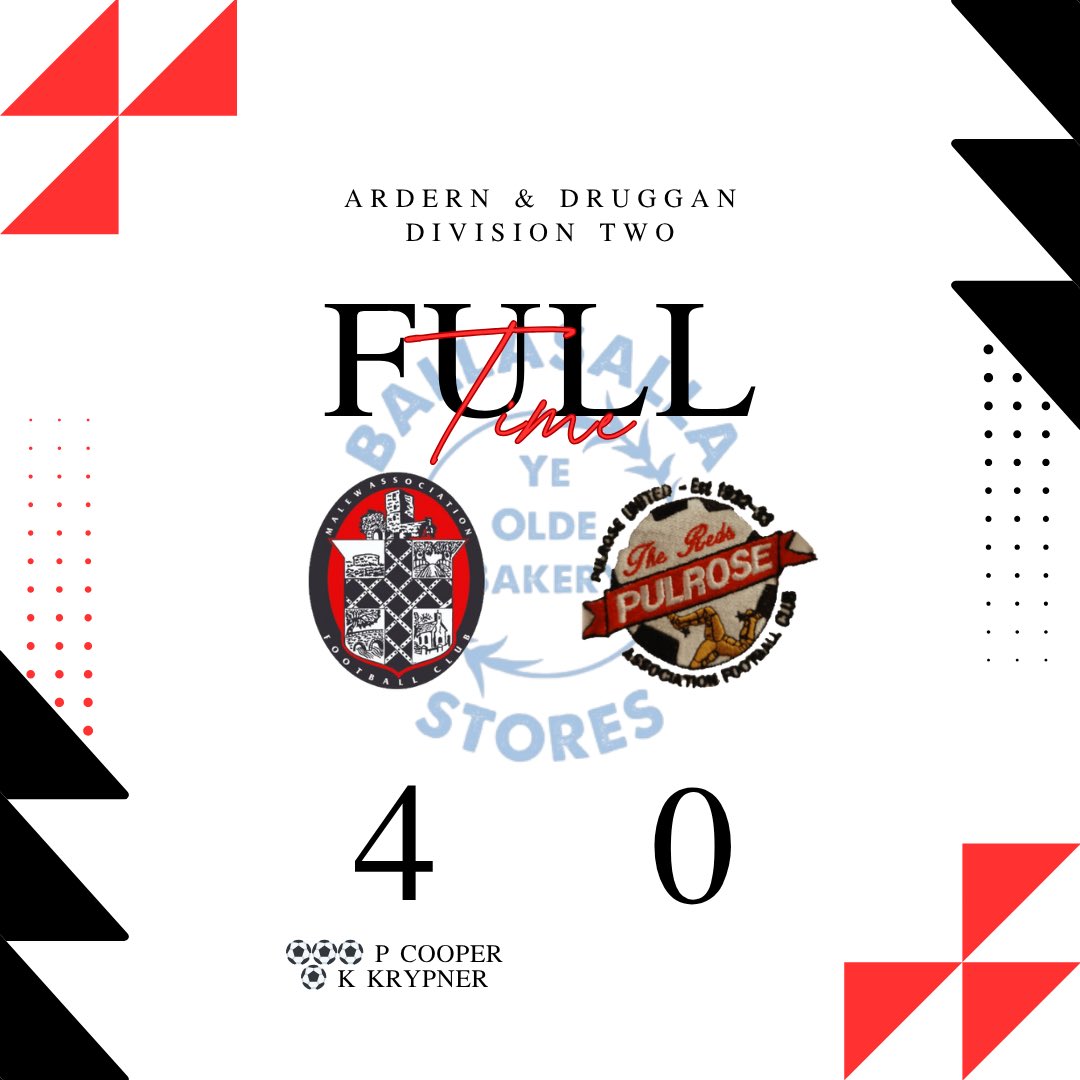 MalewAFC's tweet photo. A dominant second half sees us claim a fully deserved 3 points.

Cooper with his second hatrick in a week and a tap in for Krypner.

🔴⚫️🔴 https://t.co/E49PIB9MJY