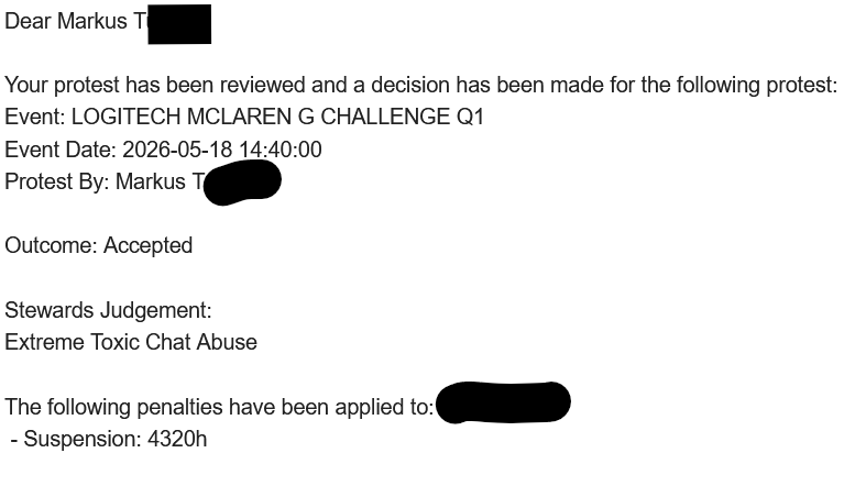 timekiller001's tweet photo. Some people are just crazy, throwing around death threats etc. in ingame chats. At least the reports in these cases work.
It was not made against me, but still... crazy. Not even sure if half a year ban is enough. https://t.co/Oqp6FoC9i4