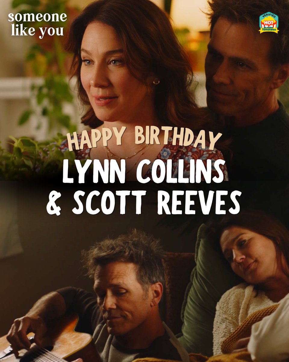 KarenKingsbury's tweet photo. Happy Birthday week to the lovely #LynnCollins and #ScottReeves who starred in my movie #SomeoneLikeYou! They are a match made in cinema heavenβwith performances equally beautiful and gut-wrenching. And they even share the same birthday! Love you both! ππ¬β€οΈ https://t.co/lemZ72YP69