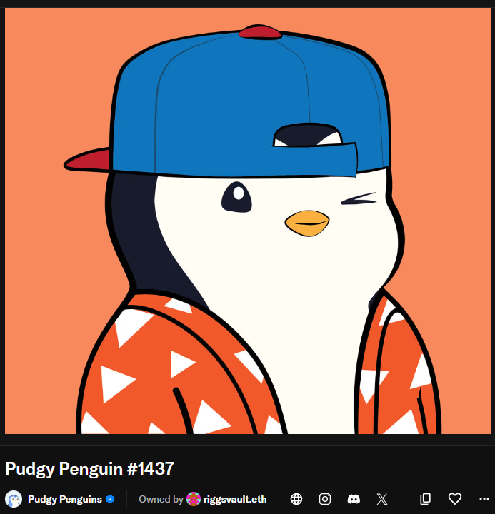 AlertApes's tweet photo. FAKE PUDGY ALERT: @haredoggy

Does NOT own that Penguin. Penguin #1437 belongs to @KyleRiggins.

Sends "Let's connect" Discord DMs (User ID: 1026521907182444574).

Likely impersonator. Stay cautious and report via X.

Check your mutuals.

Don't trust. Verify. Stay alert! https://t.co/uY3ns1yurn