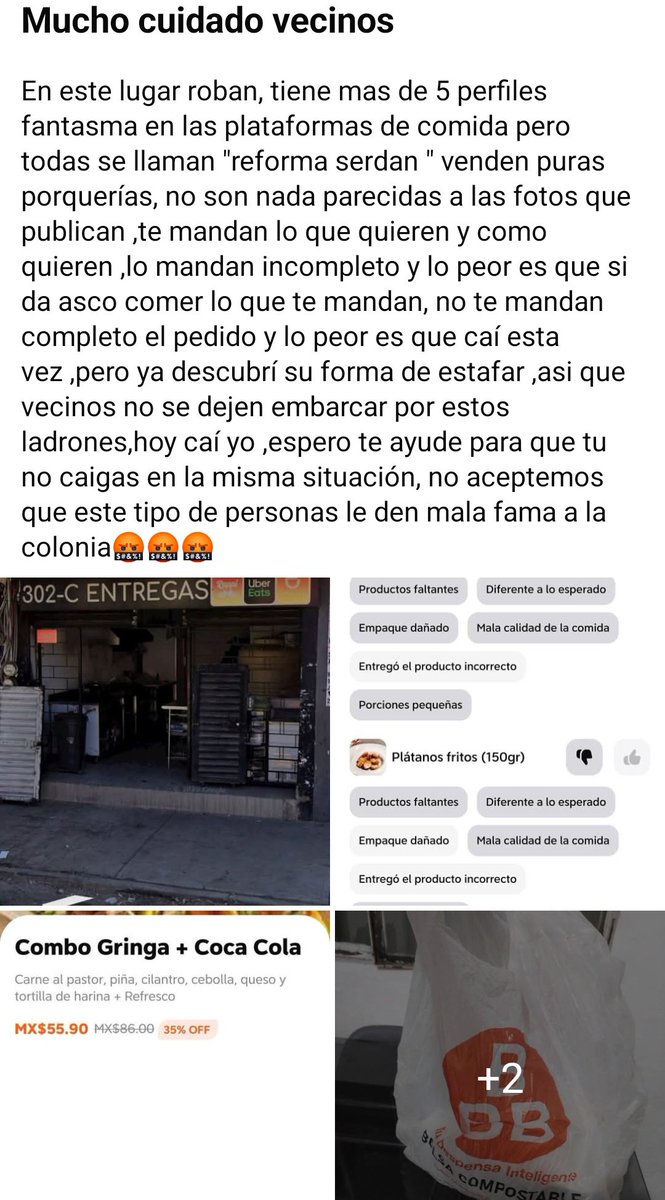 adgp27's tweet photo. He visto varias quejas de ésta #Darkkitchen ubicada en la calle 4 sur 302 Col. La Libertad. Por la falta de higiene al prepara los alimentos.
Podrían ver si cuenta con los permisos necesarios para operar?
@PueblaAyto
@Hechizero_38 https://t.co/XyaZAaPKEx