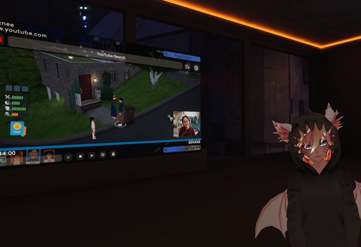 Voxnee's tweet photo. Sitting in VRChat watching the @ParalivesGame video with my Bestie ^^ https://t.co/lxiMKmCVDv