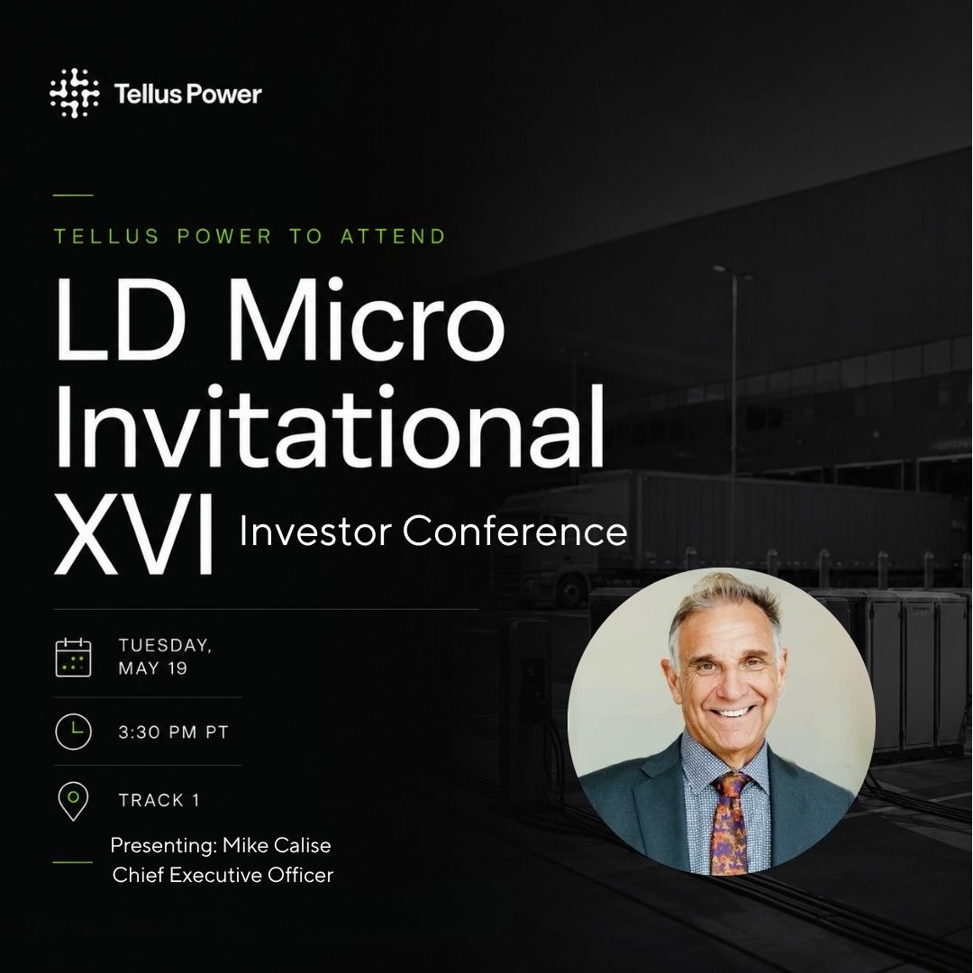 TellusPower001's tweet photo. As AI, electrification, robotics, and autonomous systems converge, the infrastructure supporting energy transfer and grid interaction becomes critical.

CEO Mike Calise is in LA this week at the LD Micro Invitational XVI Investor Conference, making the case.

📍 Track 1
📆 Tuesday, May 19
🕔 3:30pm PT

Read more: https://t.co/PRBB77gNWw
