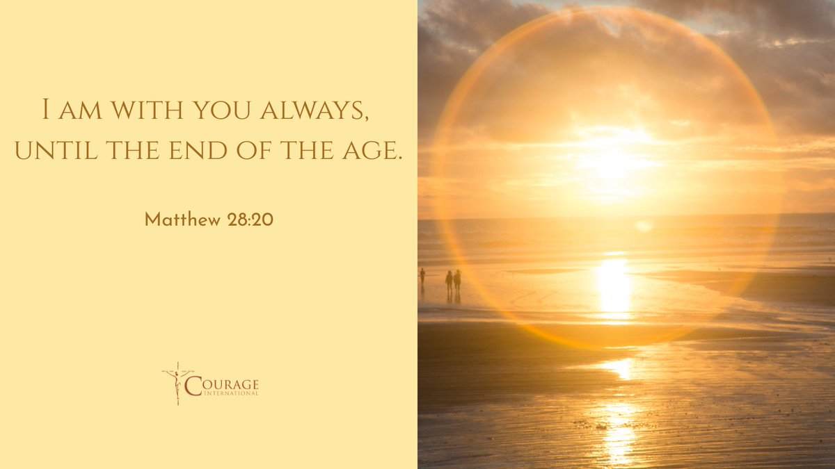 RCCourage's tweet photo. The Lord promises His presence always: not only in moments of peace, but also in the hidden battles of the heart.

To the members of Courage and Encourage: Jesus is closer to you than you may realize.

He sees your efforts, your quiet prayers, and the struggles you carry in your heart.

Even on the days when He feels distant, He has not left you.

He remains close to you.

Are you looking for a community that truly understands your journey and supports you in deepening your relationship with Christ? 

Join us at Courage International! 

Here, we walk together in faith and love, fostering an environment of authentic friendship.

Please consider joining us at our annual Courage & EnCourage conference; 
July 16-July 19, 2026, 
Mundelein, Illinois. 

You are not alone—let’s journey together!
Go to: https://t.co/6Lh0cBUj1j