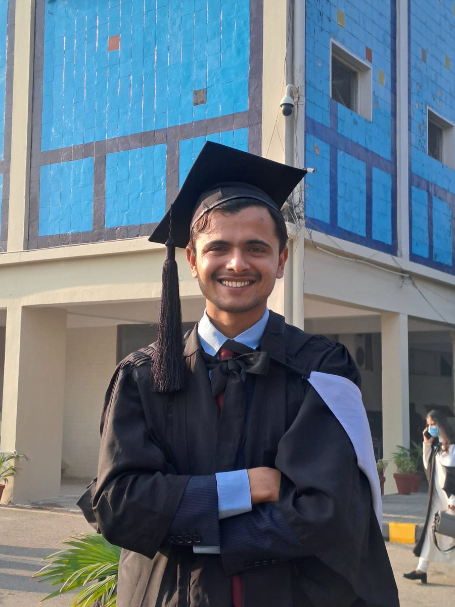 DeptofDevCom's tweet photo. From Lahore to Colorado!  

We proudly celebrate our distinguished alumnus, Kanwar Muzamil, from the pioneer batch of the Department of Media &amp; Development Communication. Kanwar has secured admission to Colorado State University, USA for a fully funded MS program in Journalism. https://t.co/a1C481Otxj