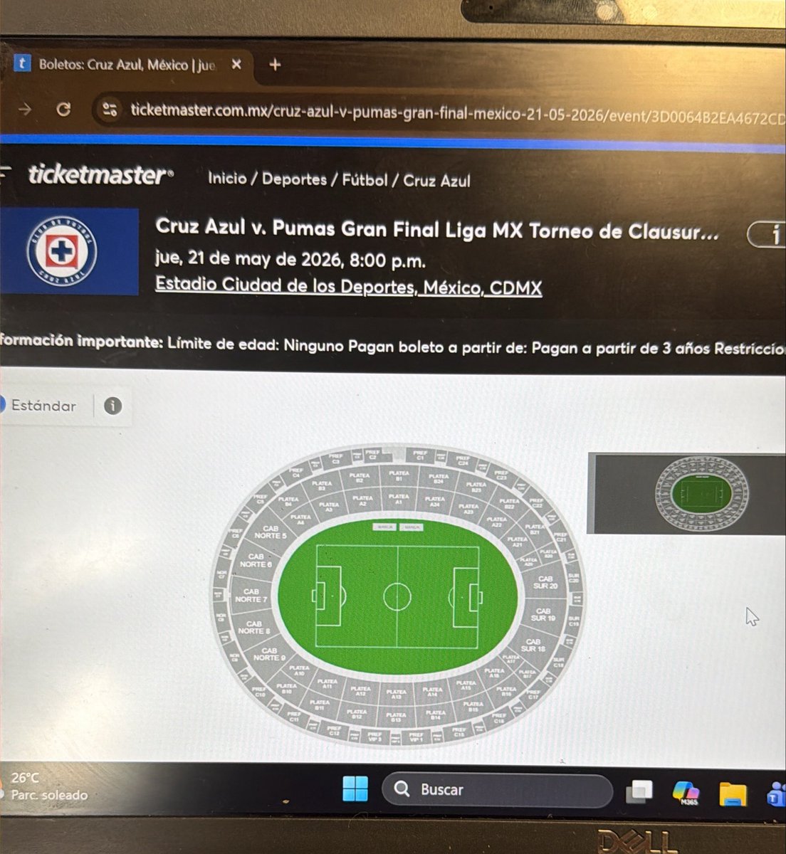 iMarianagm's tweet photo. ¿Me estás diciendo que ni con la preventa hay boletos? 😡😡 https://t.co/0uAnVC52wu