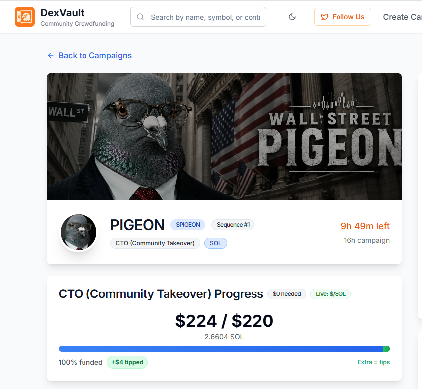 ButtheadXsol's tweet photo. Some Chad just paid dex. 

Creating a official X page for $pigeon.

Stay tuned and locked in. This is going to shock faces. https://t.co/QnENk0eea2
