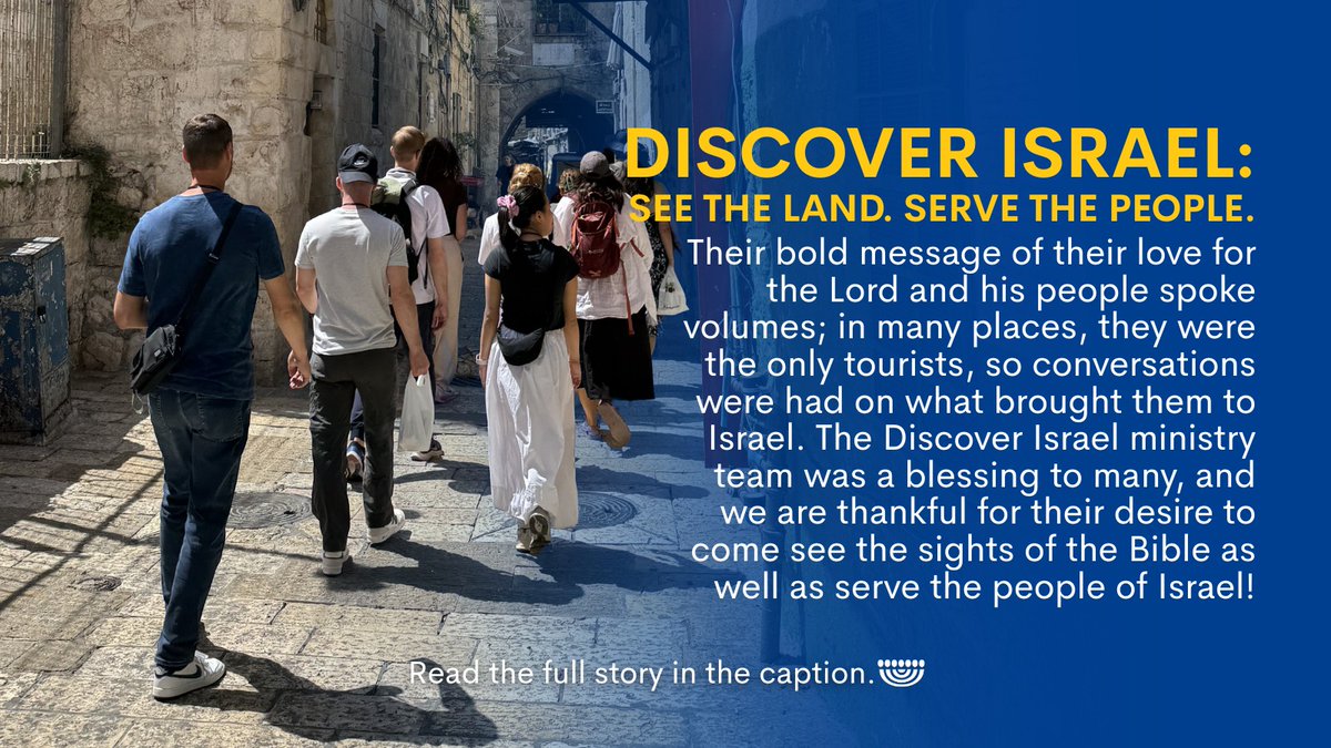 ESFI_USA's tweet photo. Recently, our staff in Israel welcomed a small ministry team from the United States called Discover Israel. They wrote: https://t.co/MbqHFVAM4q
#InsideIsrael https://t.co/ia6YiDO3fI