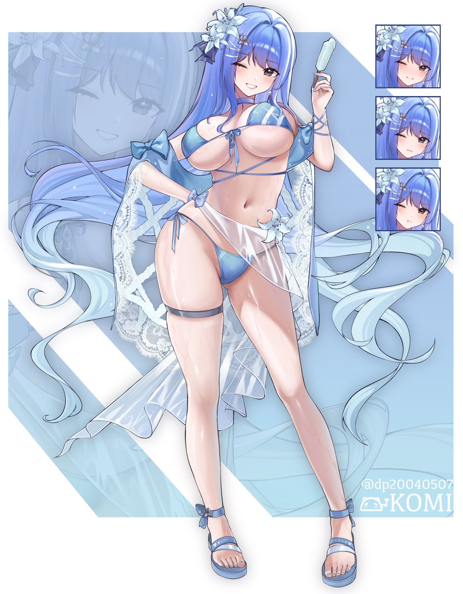 dp20040507's tweet photo. アルカナ💙可愛い水着🍨 ✨🌊

#ニケ #NIKKE #NIKKEfanart #니케 https://t.co/P63BPv7ID0
