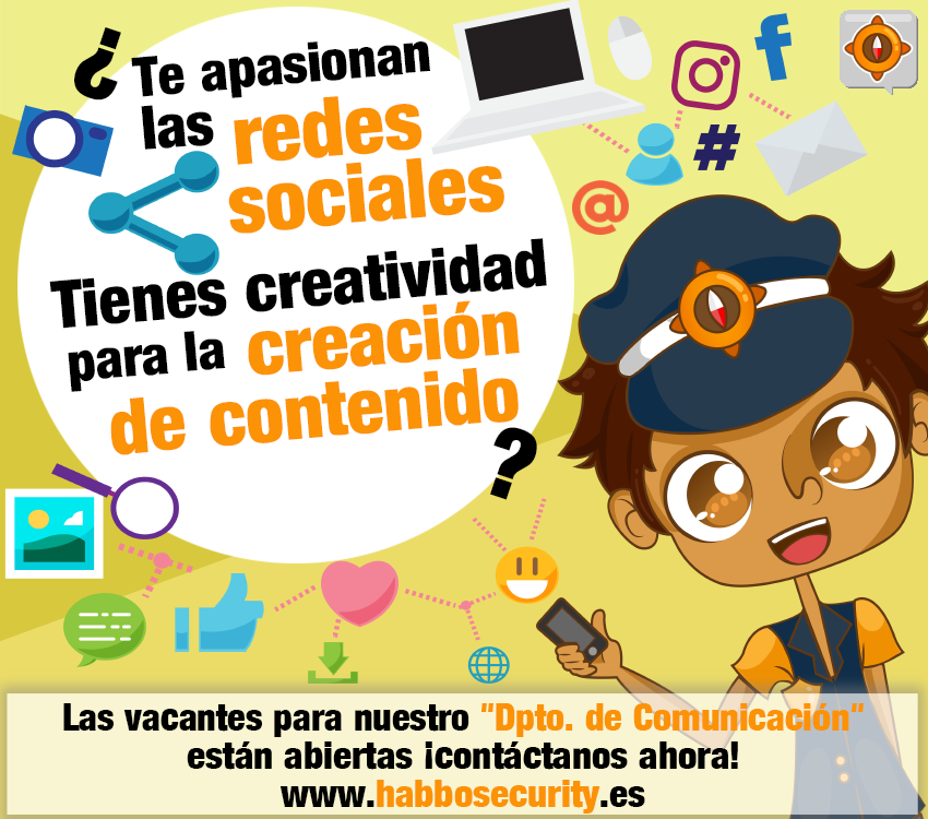 ESHabboSecurity's tweet photo. 📣¡Atención!😎 ¿Te apasiona crear contenido, manejar redes sociales y conectar con la comunidad de #Habbo? 🧠 ¡Estamos buscando a alguien como tú, este es tu momento! Únete al equipo de Comunicación de HabboSecurity y transforma esas ideas en realidad. ✨

Envía tu postulación aquí 👉 https://t.co/gLjNlkXKsd