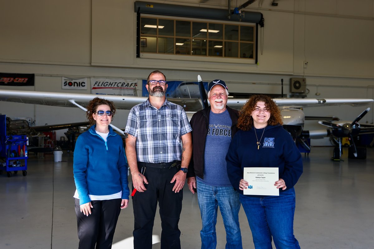 IowaWesternCC's tweet photo. Congratulations to Katelyn Taylor, recipient of the 2026 Cody C. Mason Aviation Scholarship that recognizes dedication and excellence in the classroom. ✈️ 

Thank you to the Mason family for continuing Cody’s legacy by investing in the next generation of aviation professionals. https://t.co/1Sly50vlyg