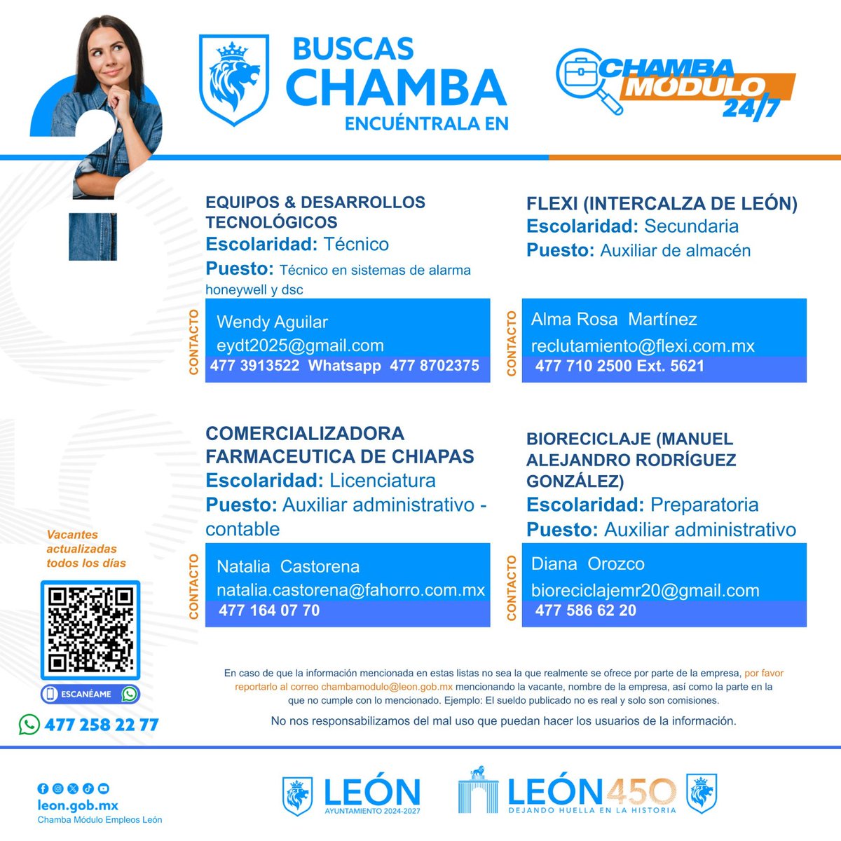 Chamba Módulo Empleos León tweet media