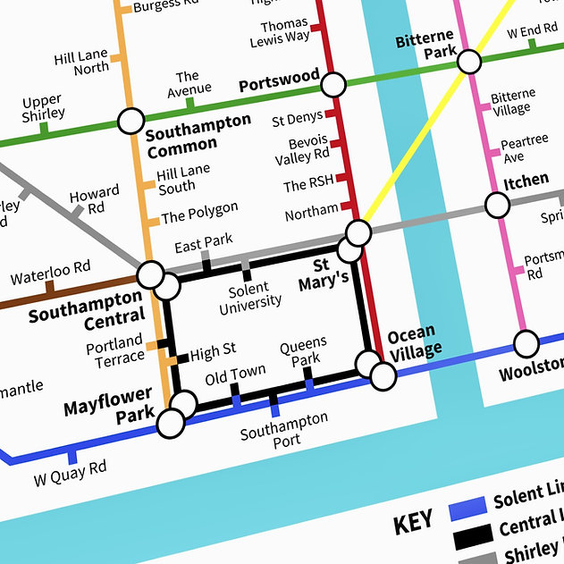 UnderdogStudio3's tweet photo. Southampton Underground Style Map 🚇 Customisable in A4/A3 Framed or Unframed Options 📍🗺️ https://t.co/TxRmZdBmiY

#southampton #saintsfc #saints https://t.co/hatcYozk68