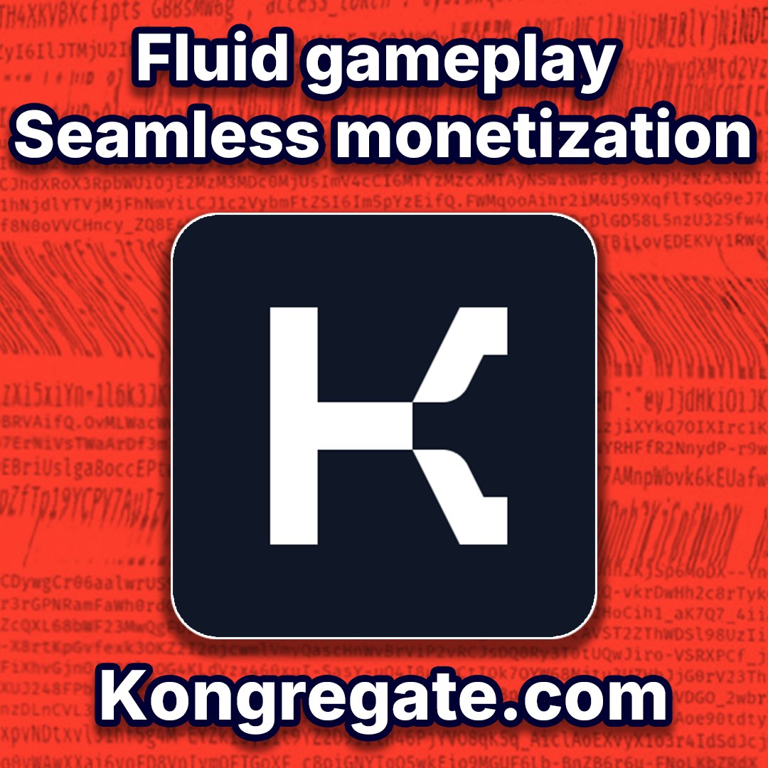 kongregate's tweet photo. 🎮 Indie devs: monetize without interrupting gameplay!  Kongregate offers incidental ads + Kreds in-app purchases with a limited-time 70% revenue share

💰 Get started today by visiting https://t.co/kh63YVGEIi

#IndieGame #GameDev https://t.co/X2DLv9CIzj