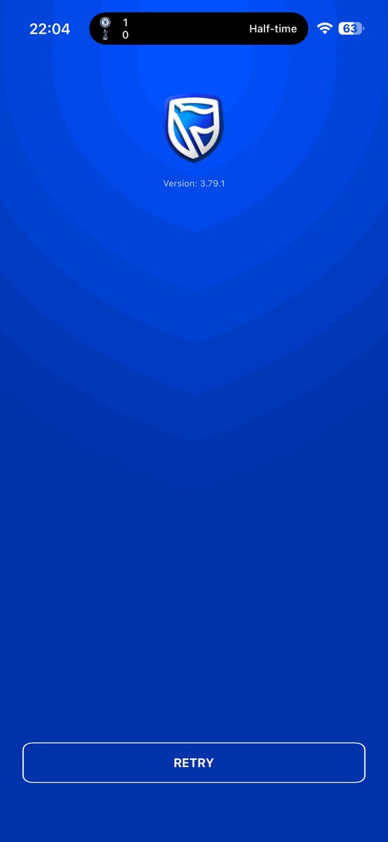 MessiAlchemy's tweet photo. @StandardBankZA @akahay7 App is down buddy https://t.co/8BcnMHzVOW
