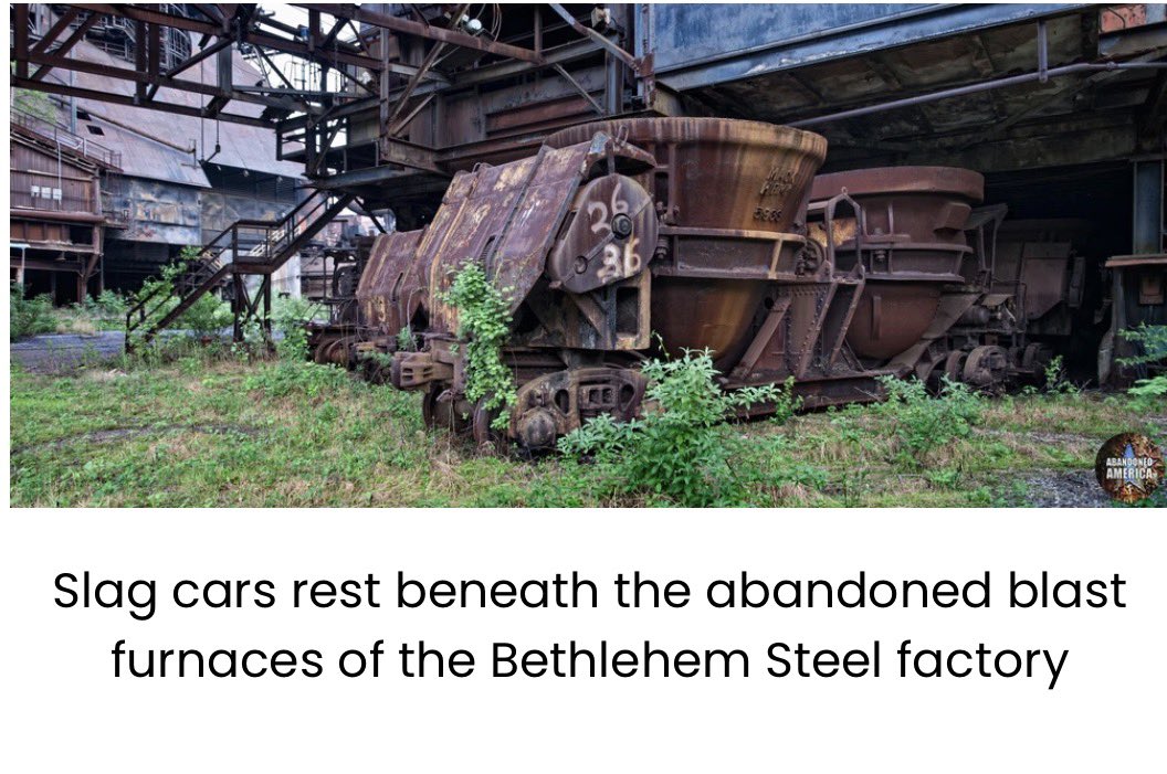 NathanLeamerDC's tweet photo. I grew up in Pennsylvania near these abandoned factories and furnaces.

It is time to transform these decaying relics into data centers that will revitalize economic opportunity in communities that were once industrial hotbeds.

It is time to build. https://t.co/y8oLWf8YVe