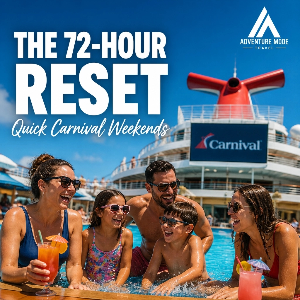 goadventuremode's tweet photo. THE 72-HOUR RESET! 🚢

Need an escape? We LOVE a Carnival weekend getaway! ☀️ It’s the best way to recharge without using all your PTO. Sunshine, fun, and zero stress! 🍹

Ready for your reset? DM us! ⚓️

#CarnivalCruise #CruiseLife #Travel #Adventure https://t.co/ZkgkxsF8T1