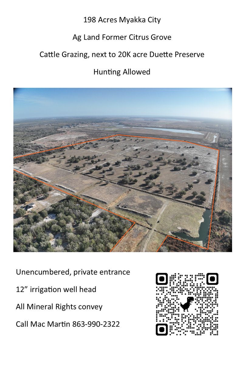 Landpanther_com's tweet photo. #landforsale #farmforsale #floridarealestate 198 acres Myakka City available near Bradenton https://t.co/OG0paeJ8qe