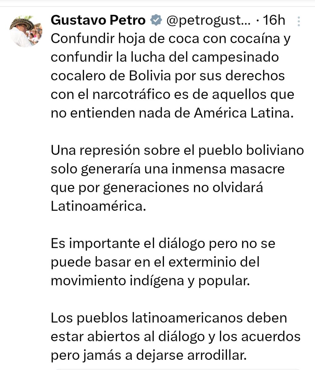 Evo Morales Ayma tweet media