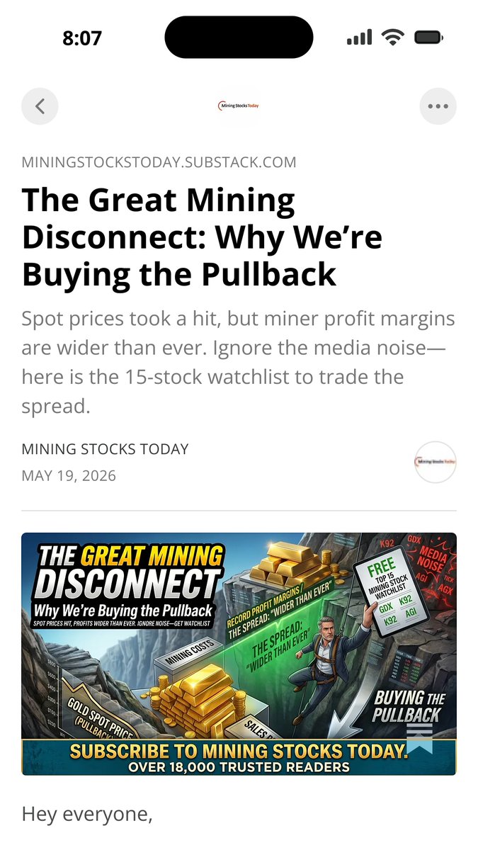 Mining Stocks Today tweet media
