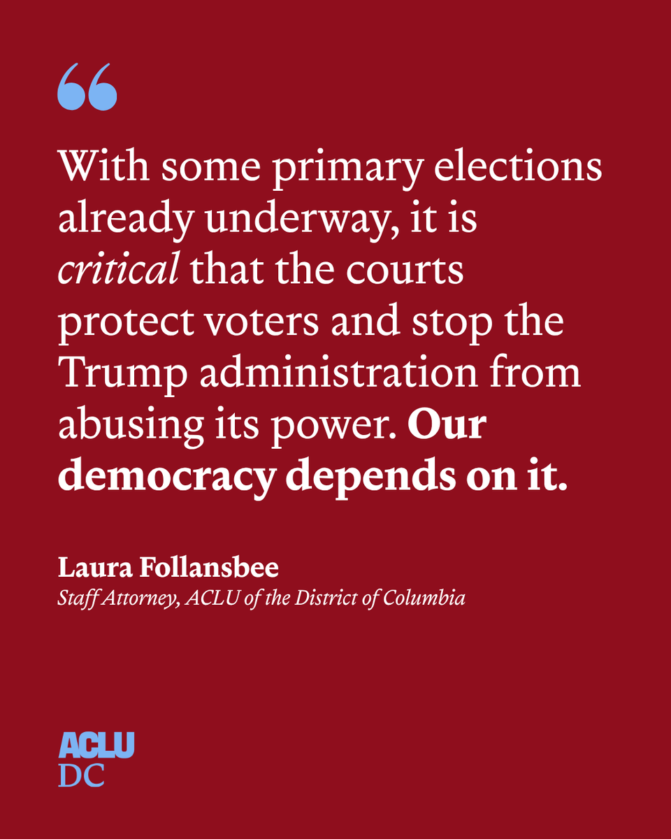 ACLU of the District of Columbia tweet media
