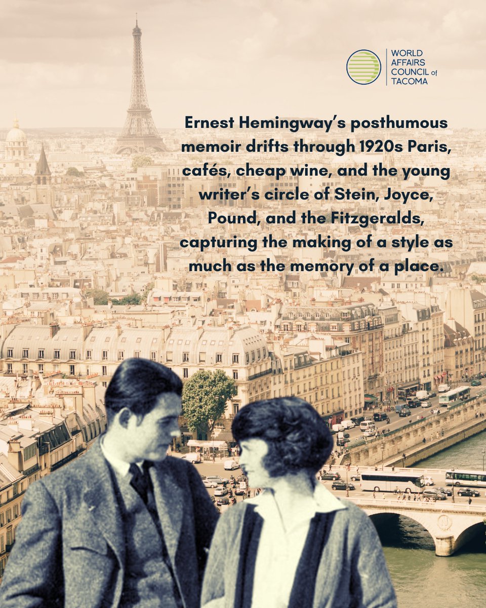 WACTacoma's tweet photo. RSVP at https://t.co/KvU1JqkvUA

WACT Book Club

A Moveable Feast by Ernest Hemingway

Time &amp; Location
May 28, 2026, 7:00 PM https://t.co/HoUZS5QQU2