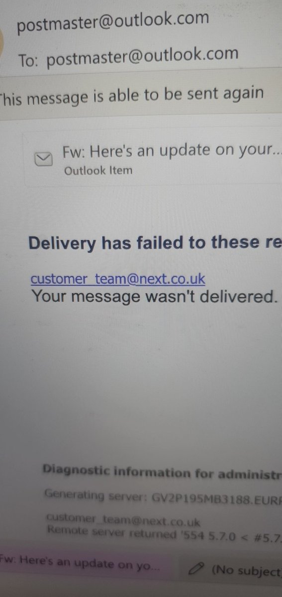Morveno's tweet photo. @nextofficial I placed an order and a different item arrived. I can't email you as your email bounced back https://t.co/o1vL3Gu500