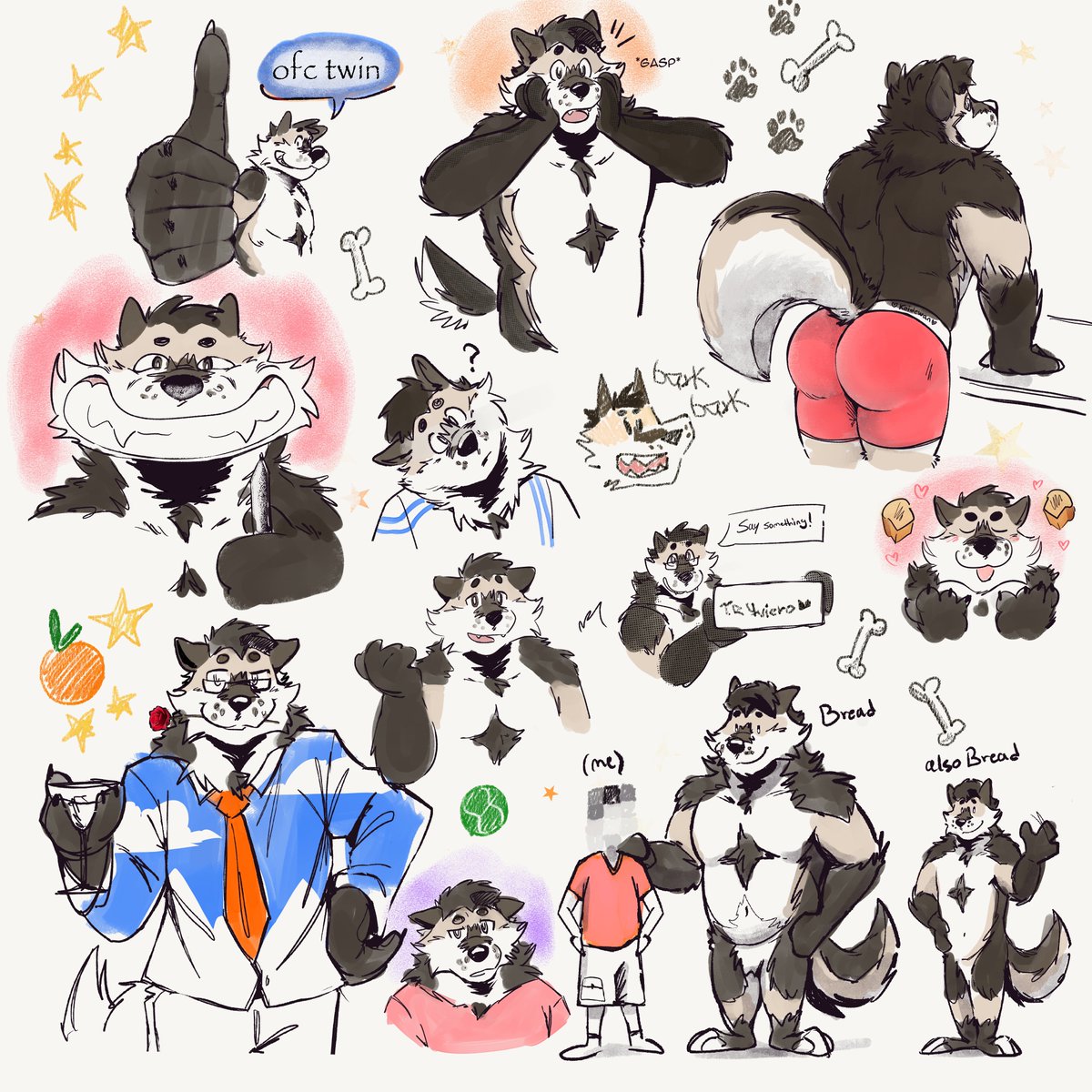 Koidewan's tweet photo. More Bread doodles (full version) https://t.co/7FtCLxISLu