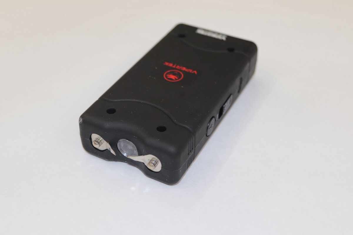 SLMPD's tweet photo. Everyday, your #SLMPD officers respond to calls not knowing what people are armed with or what their intentions are. Today, we are thankful our officers are ok. 

Here are photos of the metal pole, knife and stun gun the man was armed with as he charged at officers before the officer-involved shooting.