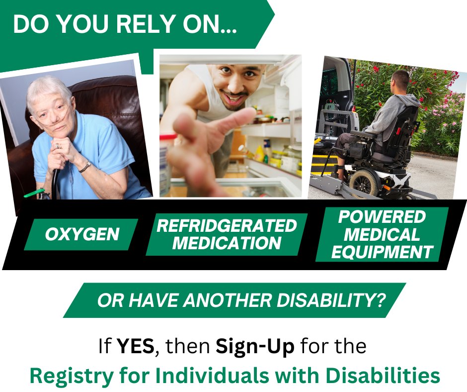 WinnCoHealth's tweet photo. Plan for emergencies before they happen. If you live independently but may need extra help during public emergencies, join the Registry for Individuals with Disabilities.

Visit https://t.co/mfdgr9nun5 to register. https://t.co/5hWjMVqv8j