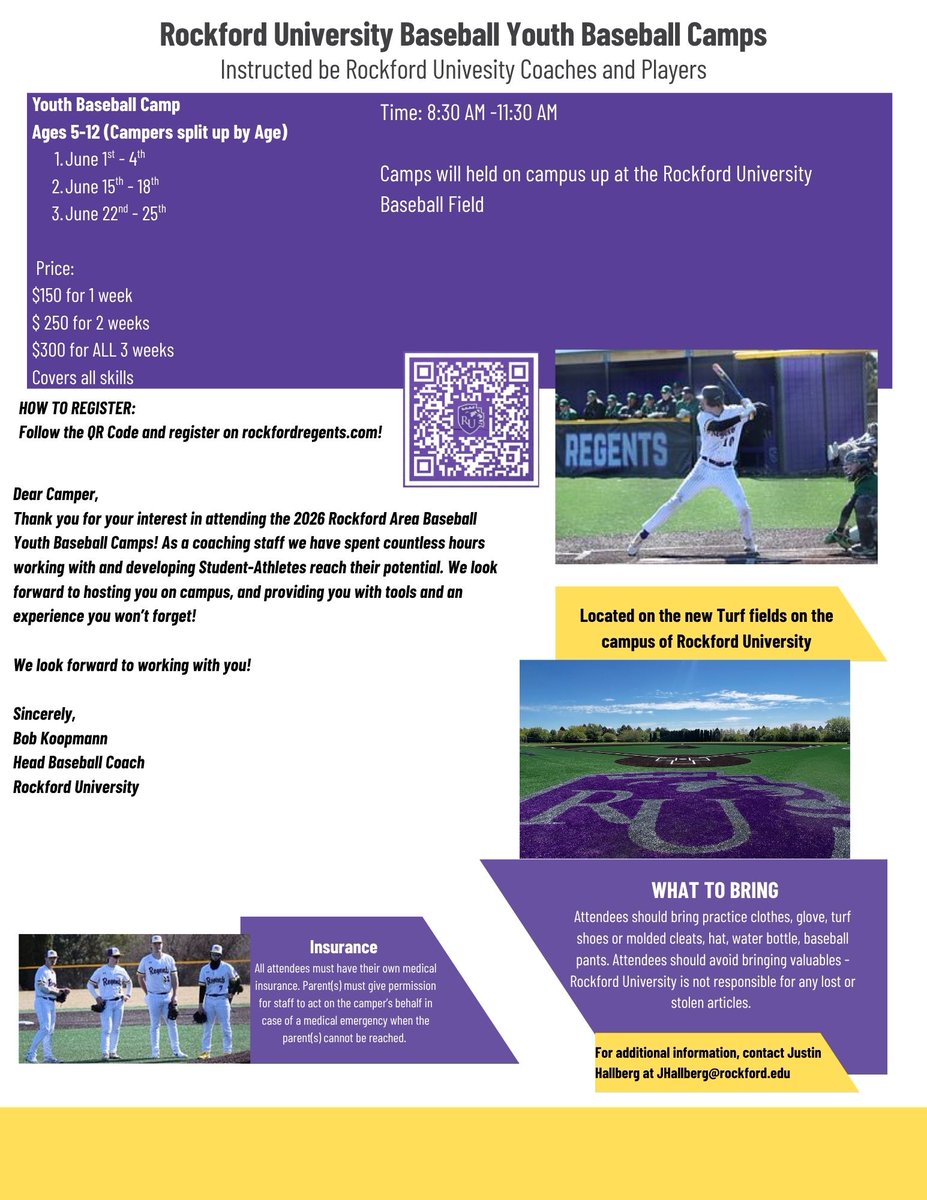 Rockford University Baseball tweet media