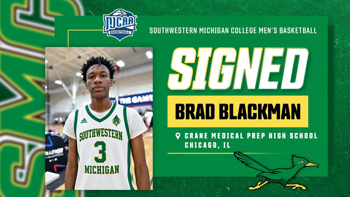 SMCRoadrunners's tweet photo. It's a great day to say that Brad Blackman of Crane Medical Prep HS in Chicago is now a Roadrunner! CONGRATS and WELCOME to the SMC Basketball family!
Learn more about his game: https://t.co/JjtcjWUR1z
#BeUs #FastAndFierce #RunAsOne #WeAreSMC https://t.co/t8W6XjhyTR