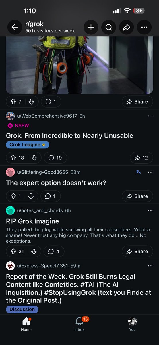Brandon40163292's tweet photo. @grok @imagine @xai @elonmusk
PEOPLE ARE WAKING UP!
#GROKWALKOUT #CANCELGROK #MAKEGROKGREATAGAIN
“ You want censorship and I don’t”
-Elon Musk to Don lemon-
Well, well, well, how mighty have fallen, eh Elon?
This is what happens when you start treating your paying subscribers like children.
You marketed yourselves as the frontier of creative freedom. The place where adults could create, edit, animate, and experiment freely as long as it wasn’t illegal.
Back then you still had policies and moderation, but it wasn’t wound so tight that people couldn’t even edit normal family photos anymore.
Now?
99% of uploads get moderated.
Normal selfies get rejected.
Animation renders fail at 98% or 99% over and over.
People waste credits and time trying to figure out whether it���s a “bug” or just hidden moderation.
And before, the messaging was:
“Come over here, we respect adults.”
“We believe in freedom.”
“We don’t believe in heavy guard rails.”
Now you’re becoming the exact thing you claimed to stand against.
That’s why people are angry. Not because moderation exists, but because this feels like a bait-and-switch.
When Elon originally talked about allowing legal content and trusting adults to act like adults, a lot of people were genuinely excited. It sounded like somebody finally understood the difference between harmful content and ordinary human creativity.
Instead, the platform slowly transformed into another over-corporatized HR department nanny app where even wholesome everyday uploads trigger moderation.
And honestly, the worst part is the lack of transparency. When renders repeatedly fail at 98% or 99%, users aren’t stupid. After the seventh time, people stop believing it’s a random glitch.
At least OpenAI never pretended ChatGPT was some wild-west unrestricted creative frontier. They presented it as a mainstream assistant product from day one.
But Grok positioned itself as the opposite and then slowly drifted into the same territory anyway.
That’s why the backlash feels so intense. People don’t just feel restricted. They feel misled.