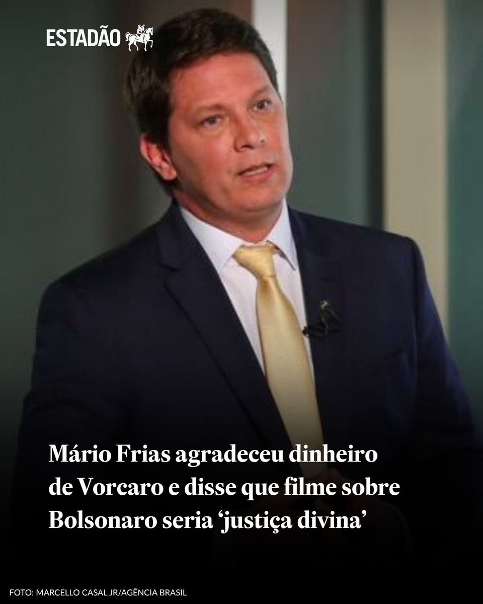 Estadao's tweet photo. Mário Frias agradeceu dinheiro de Vorcaro e disse que filme sobre Bolsonaro seria ‘justiça divina’

Deputado afirmou inicialmente que produção do filme não tinha arrecada sequer ‘um centavo’ com Vorcaro; Frias ainda não se manifestou > https://t.co/mlCfxa6ekZ https://t.co/ZfQhE2RRr3