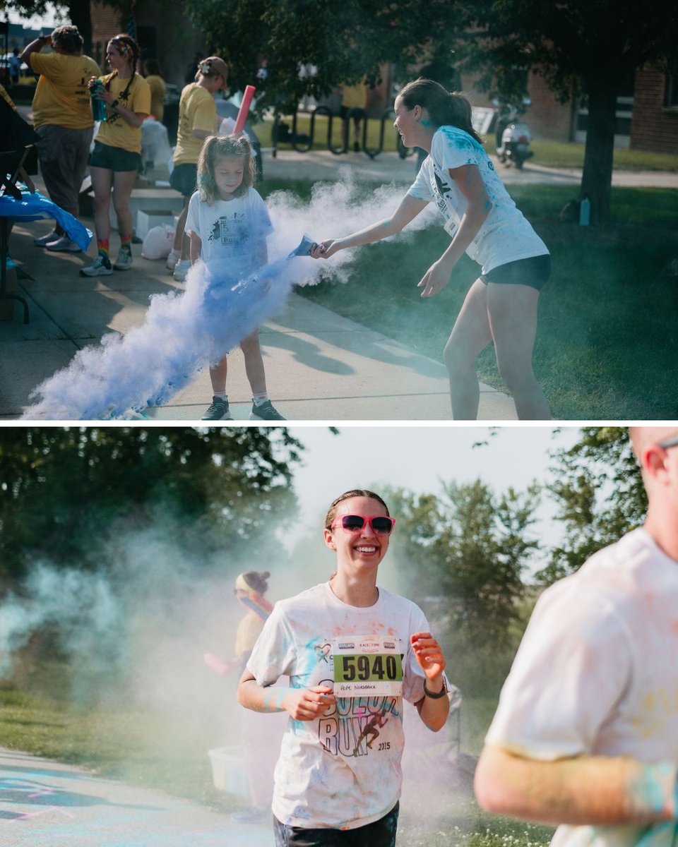 CASADeKalb's tweet photo. The countdown to CASA’s 5K Color Run is on! 🏃‍♂️ Join us on June 6 at 8 AM at Sycamore Middle School for a fun morning supporting CASA children.

Register by May 25 to guarantee your race shirt and be entered to win $100 in gift cards!

Sign up today at https://t.co/cToIpbaj9R. https://t.co/ORCbMudHke