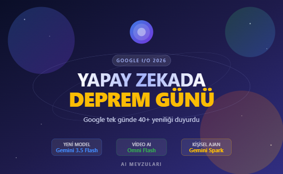 AIMevzulari's tweet photo. GOOGLE I/O İLE BİRLİKTE AI DÜNYASINI ALT ÜST ETTİ! 

Tek bir I/O'da 40+ duyuru geldi. Hepsini özetliyorum 👇

🔹 Gemini 3.5 Flash — > Google'ın "şimdiye kadarki en güçlü ajan ve kodlama modeli." Sınır modellerin 4 katı hız, yarı maliyet. Terminal-Bench 2.1'de %76 (Pro'yu geçti), MCP Atlas'ta %83.6. Bugün herkese açıldı. Pro önümüzdeki ay.

🔹 Antigravity 2.0 —> Yeni masaüstü uygulaması, CLI, SDK ve yerel ses desteği geldi. Tasarımı tamamen "ajan-öncelikli", çoklu ajan orkestrasyonuna odaklı.

🔹 Sıfırdan işletim sistemi yazan ajanlar —> 12 saatte, 93 paralel alt ajanla, 1000$ altı maliyetle çekirdeğinden bellek yönetimine kadar tam işlevsel bir OS üretildi. Deli iş.

🔹 Gemini Spark —> 7/24 çalışan kişisel ajan. Google Cloud sanal makinelerinde çalıştığı için dizüstünüz kapalıyken bile iş yapıyor. Beta önümüzdeki hafta Ultra abonelerine.

🔹 Gemini Omni Flash —> Görüntü, ses, video, metin, çizim —> her girdiden video üretiyor. Fizik yasalarını sezgisel olarak anlıyor. Konuşarak video düzenleyebiliyorsunuz, her komut bir öncekinin üzerine inşa ediliyor.

🔹 25 yıl sonra yenilenen Arama kutusu —> Yapay zekayla baştan tasarlandı. Metin, görüntü, dosya, video ve Chrome sekmeleri arası arama. AI Mode'un yeni varsayılan modeli Gemini 3.5 Flash.

🔹 Arama'da Bilgi Ajanları + Generatif UI —> Kendi ajanlarınızı oluşturabiliyorsunuz; web'i 7/24 takip ediyor. Arama, sorunuza özel etkileşimli görseller, mini uygulamalar kodluyor —> herkese ücretsiz.

🔹 Ajanik Ticaret —> Üç katmanlı temel: UCP (ajan ticareti için ortak dil), AP2 (ajanın sizin adınıza güvenle ödeme yapması), Universal Cart (Arama, Gemini, YouTube, Gmail'de tek sepet).

🔹 Workspace yenilendi —> Docs Live ile konuşarak belge oluşturma, Google Pics ile akıllı görüntü editleme (Canva'ya rakip), Stitch ile sesle mobil uygulama tasarımı.

🔹 Google Flow —> Omni Flash entegrasyonu, Flow Agent (tek komutla çoklu aksiyon), Flow Tools (kendi yaratıcı araçlarınızı kodlayın), Flow Music (riff'i şarkıya çevirin — Suno'ya cevap).

🔹 YouTube + Gemini App —> Ask YouTube ile konuşma tabanlı arama, Daily Brief sabah özeti ajanı, Neural Expressive yeni tasarım dili, gelişmiş Gemini Live.

🔹 Android Halo + Akıllı Gözlükler —> Halo ekranın üst kısmında ajan ilerlemesini gösteriyor. Sesli gözlükler bu sonbahar: fotoğraf, navigasyon, gerçek zamanlı çeviri. Android + iOS uyumlu.

🔹 SynthID genişledi —> Artık OpenAI, Kakao, ElevenLabs içeriklerini de işaretliyor. Deepfake çağında kritik adım.

🔹 Yeni fiyatlandırma —> 100$/ay yeni AI Ultra planı, üst düzey Ultra 200$/ay'a indi. ChatGPT Pro ve Claude Max'a karşı resmen fiyat baskısı.

Bence bu I/O'nun özeti şu: Google artık yapay zekayı "model" olarak değil, ekosistem olarak konumlandırıyor. Arama'da, ticarette, telefonda, gözlükte, masaüstünde, OS yazarken —> ajanlar her yerde.

#GoogleIO