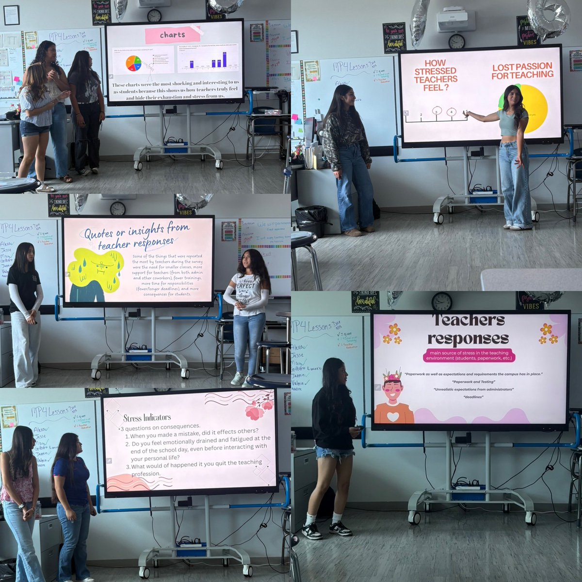 bbau_SHS's tweet photo. Principles of Education students in @SocorroHS_Edu prepared a survey about teacher stress and presented their results and proposed solutions! They did great! 🤩🍎 https://t.co/nHtUGJ3trt