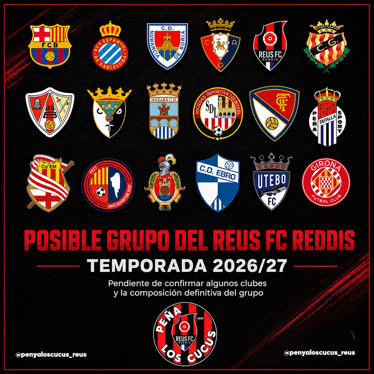 Peña Los Cucus Reus tweet media
